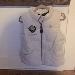 Barely worn Joules cream down vest